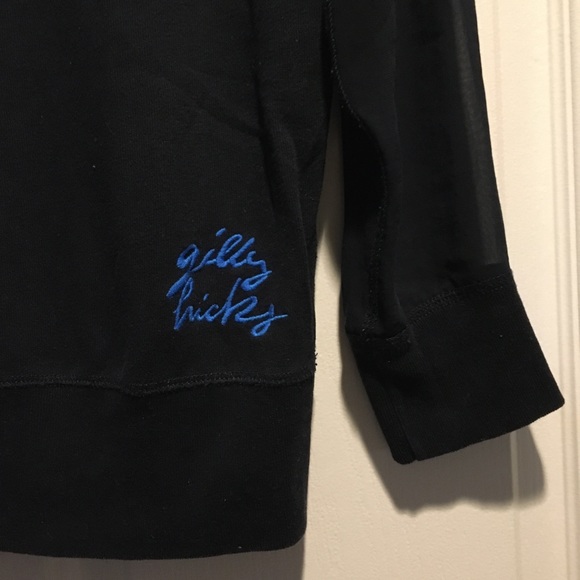 Gilly Hicks women’s navy 3/4 sleeve sweater size S - Picture 2 of 7